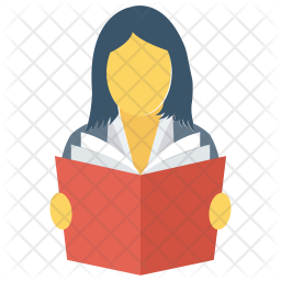 256x256 College Student Icon Of Flat Style