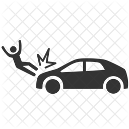 256x256 Collision Icon Of Glyph Style