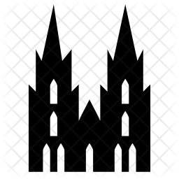 256x256 Cologne Icon Of Glyph Style