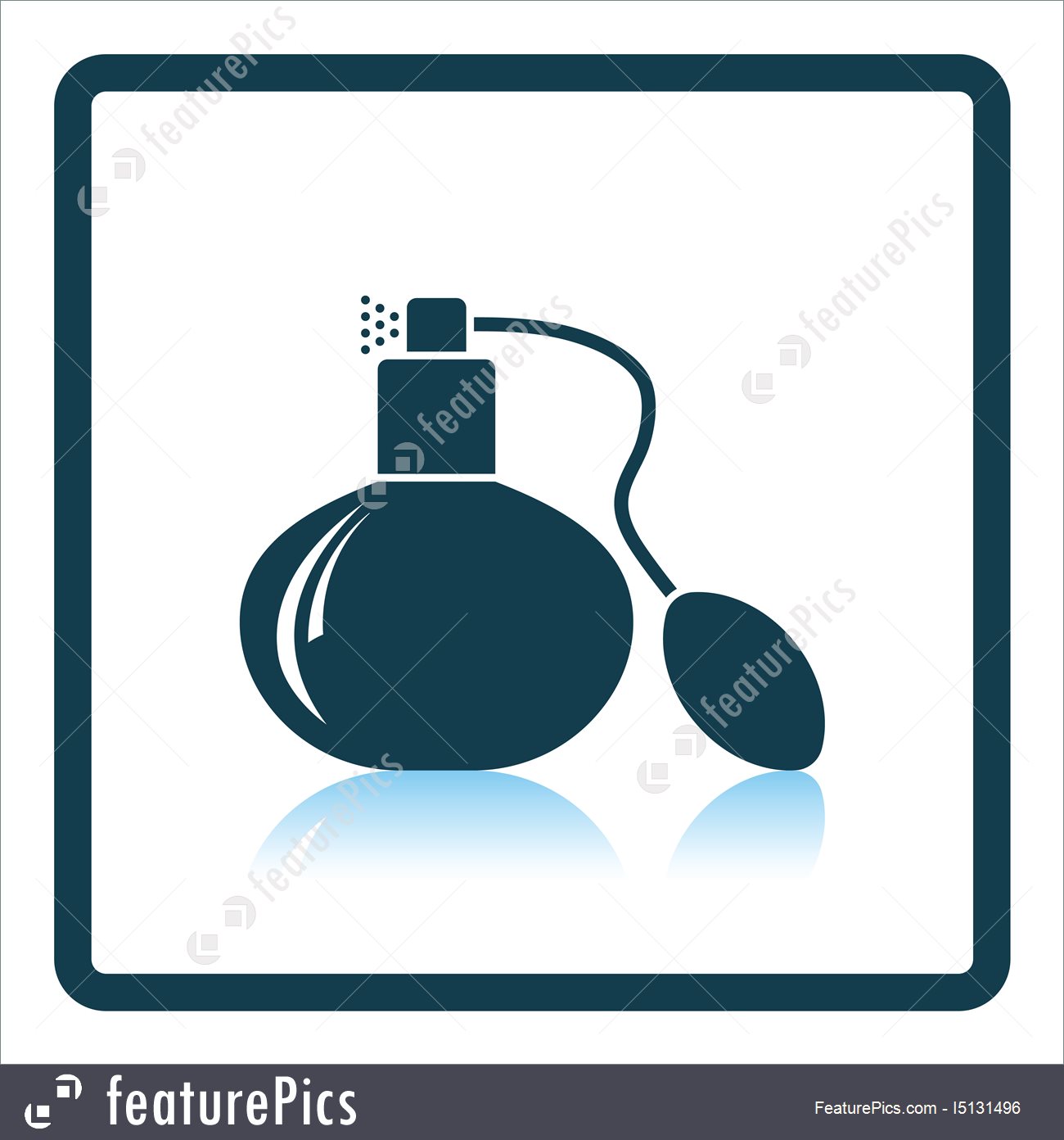 1300x1392 Cologne Spray Icon Stock Illustration