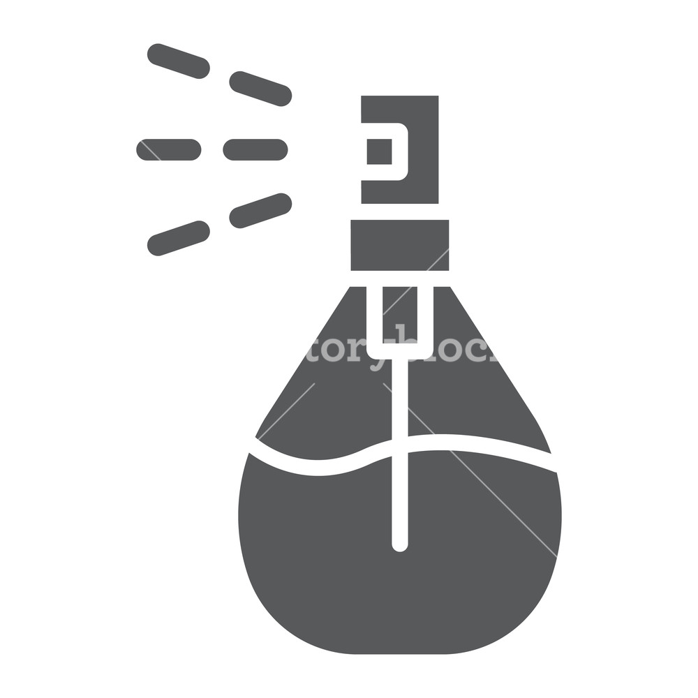1000x1000 Cologne Spray Glyph Icon, Deodorant And Fragrance, Perfume Sign