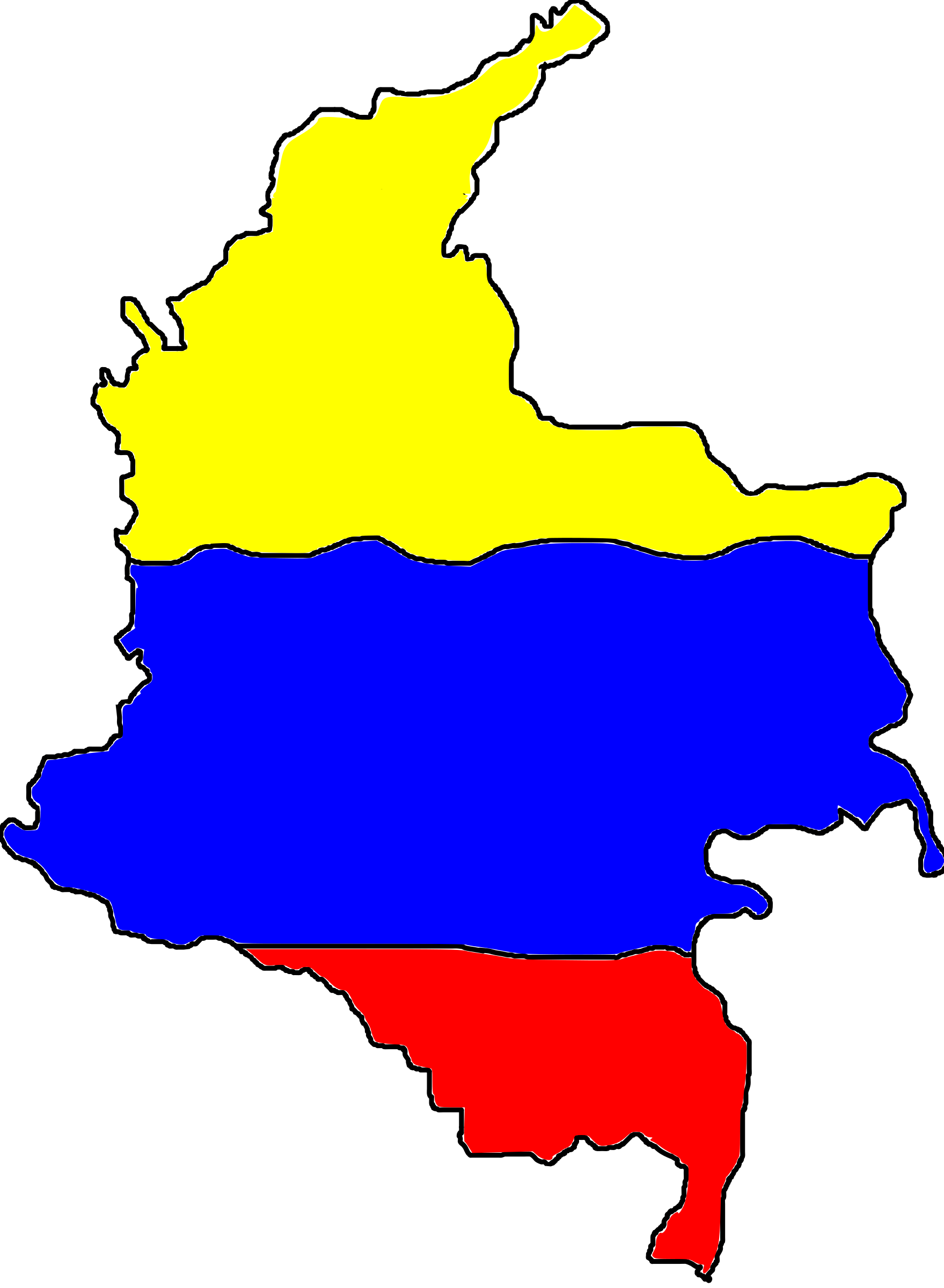 1759x2400 Mapa Colombia Icons Png