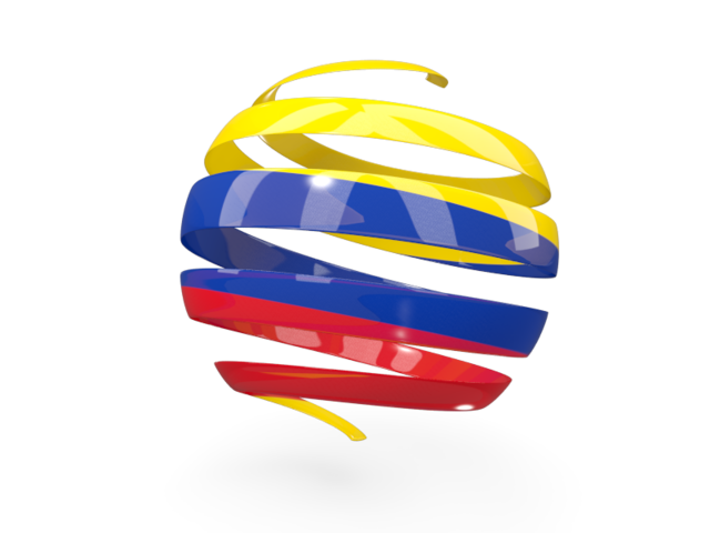 640x480 Round Icon Illustration Of Flag Of Colombia