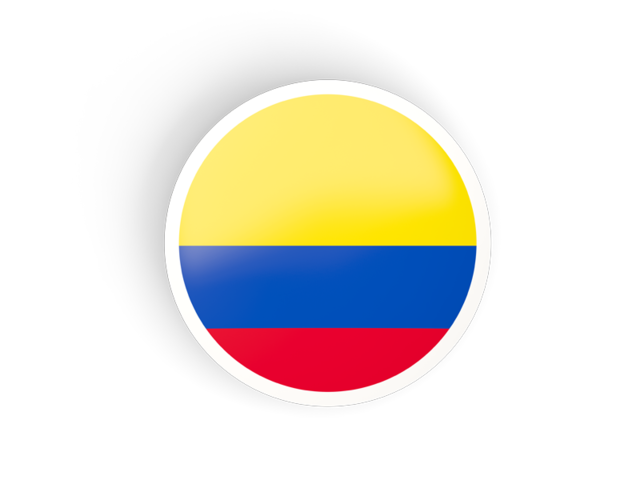 640x480 Round Concave Icon Illustration Of Flag Of Colombia