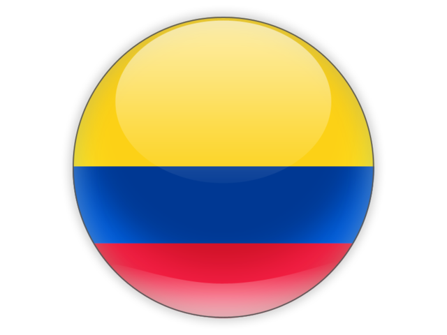 640x480 Round Icon Illustration Of Flag Of Colombia