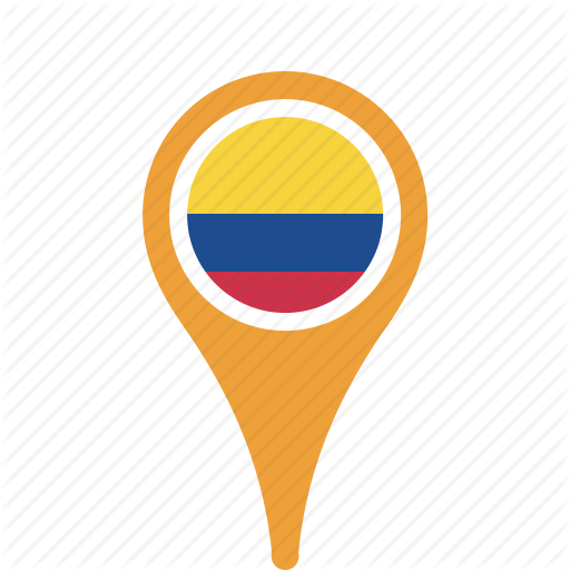 512x512 Colombia, Country, County, Flag, Map, National, Pn