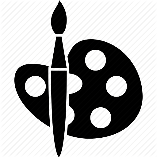 512x512 Brush, Color, Colors, Design, Paint, Painter, Painting, Palette Icon