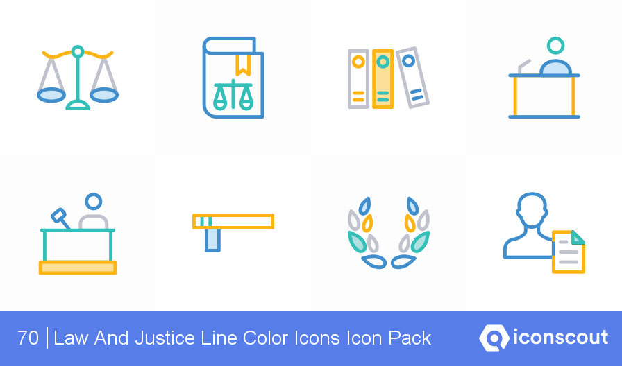 896x528 Download Law And Justice Line Color Icons Icon Pack