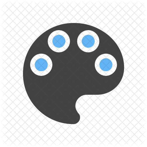 512x512 Color Palette Icon Of Flat Style