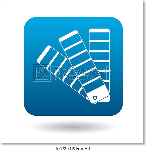 561x581 Free Art Print Of Color Palette Icon, Simple Style Color Palette