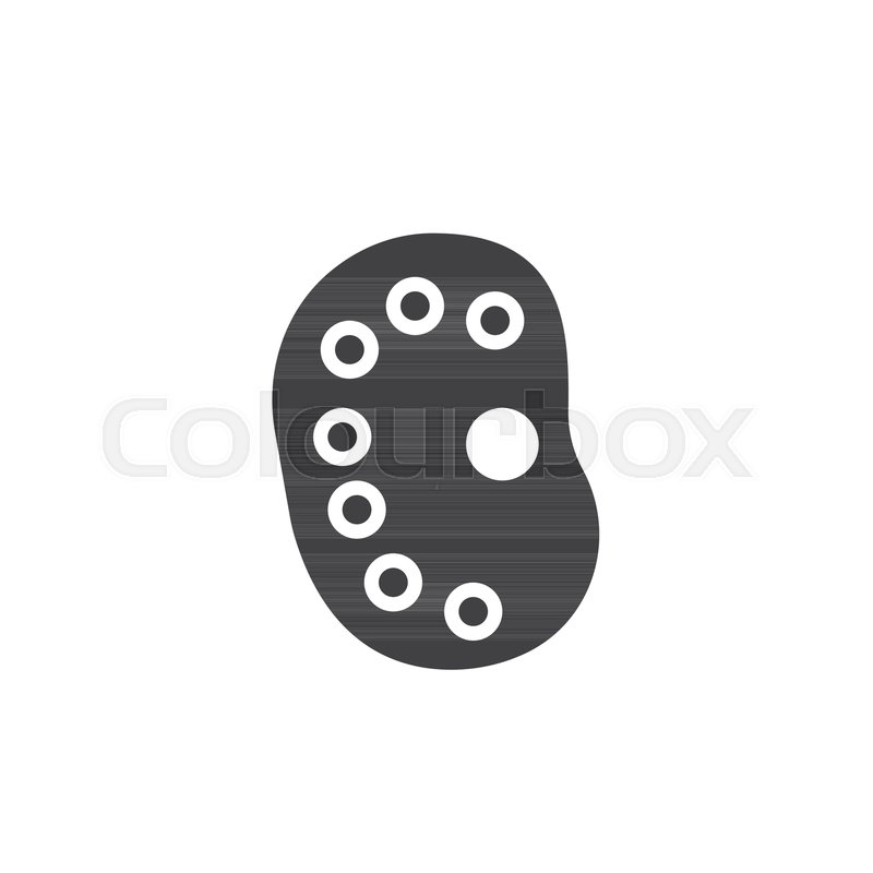 800x800 Color Palette Icon Vector, Filled Flat Stock Vector Colourbox