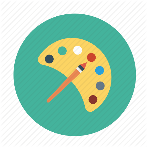 512x512 Color Pallet, Colors, Paint Brush, Water Colors, Water Paints Icon