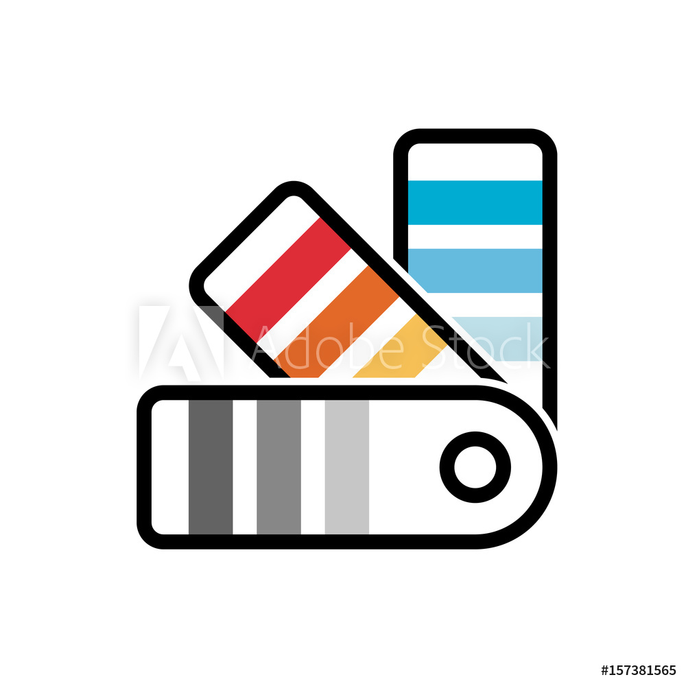 1000x1000 Photo Art Print Color Palette Guide Picker Sampler Icon Vector