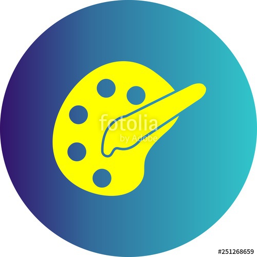 500x500 Vector Color Palette Icon Stock Image And Royalty Free Vector