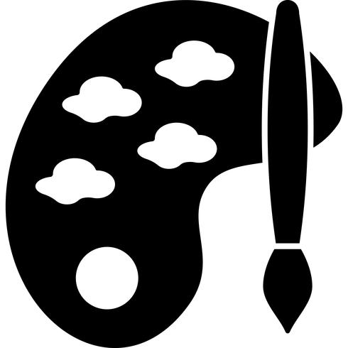 490x490 Color Palette And Brush Icon Vector