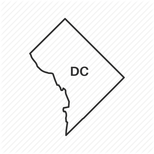 512x512 America, Borders, District Of Columbia, Geography, Map, Us