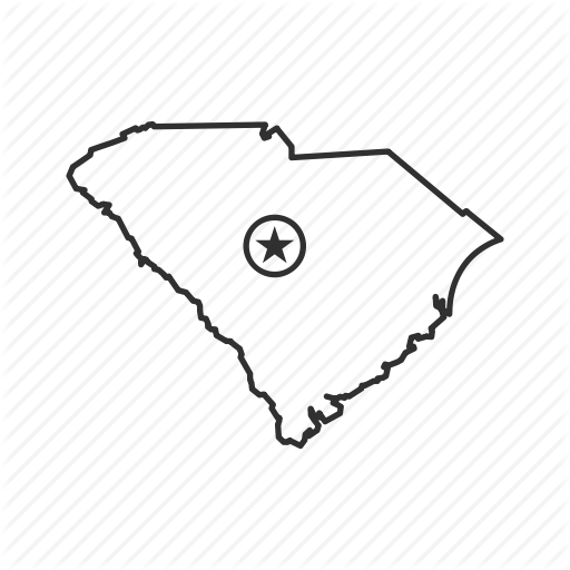 512x512 American State, Capital, Columbia, Geography, Map, South Carolina