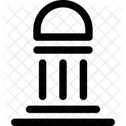 256x256 Column Icon Of Line Style