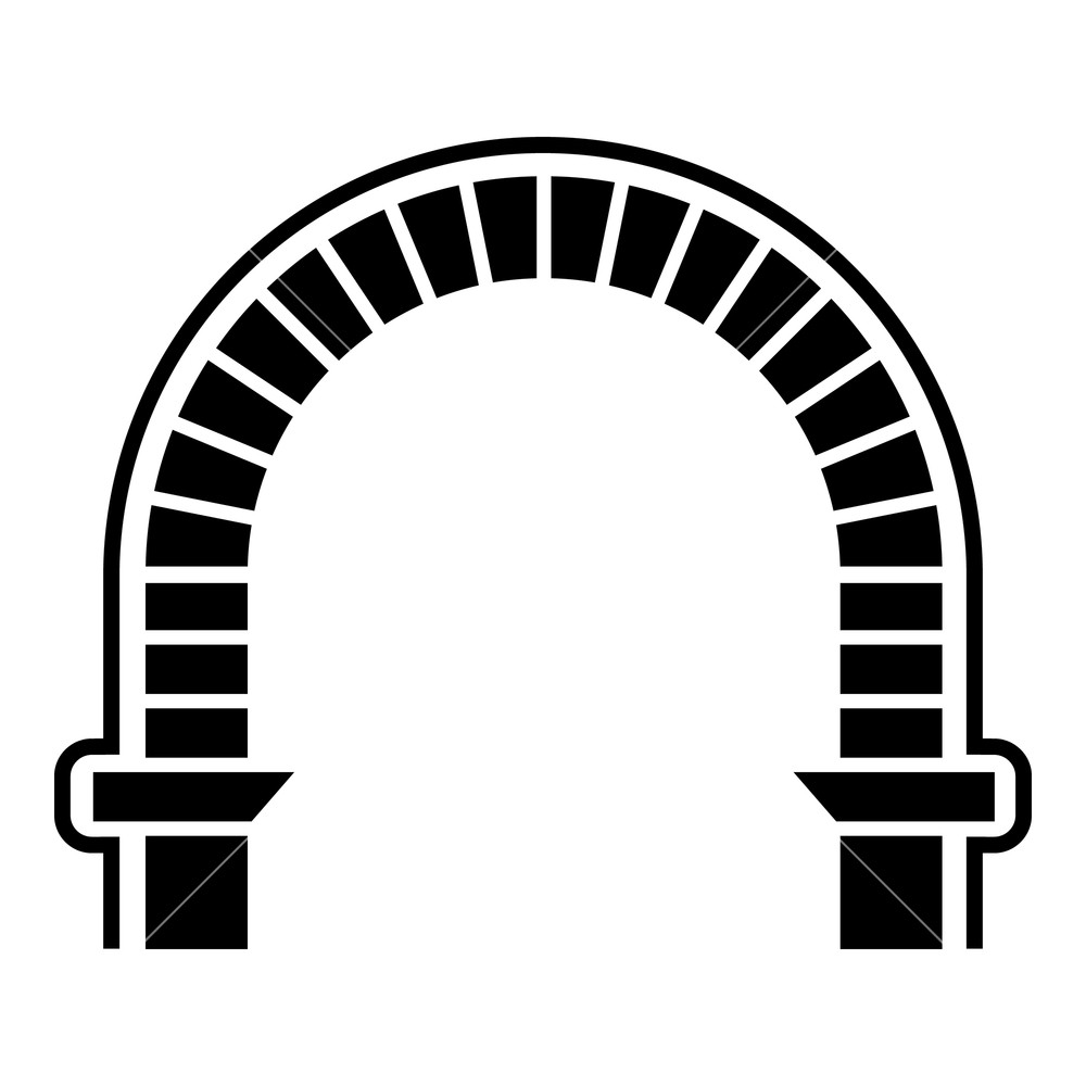 1000x1000 Arch Column Icon Simple Illustration Of Arch Column Vector Icon