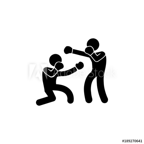 500x500 Sparring Boxers Icon Elements Of Fighting Icon Premium Quality