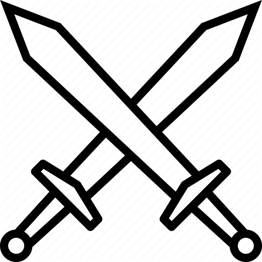 512x512 Battle, Combat, Crossed, Sword, Swords, War, Weapon Icon