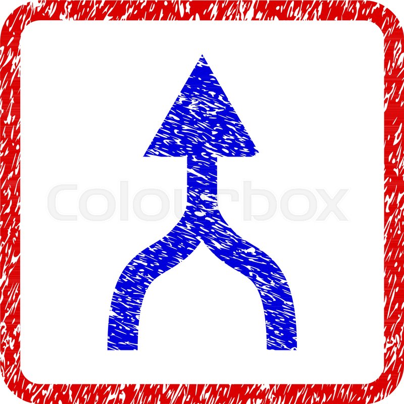 800x800 Combine Arrow Up Grunge Textured Icon Stock Vector Colourbox