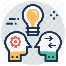 256x256 Combine Idea Icon Of Colored Outline Style