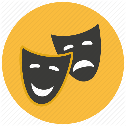 512x512 Comedy, Entertainment, Happy, Mask, Sad, Theater, Tragedy Icon