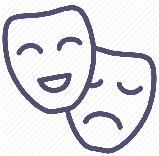 512x503 Artists, Comedy, Drama, Masks, Roles, Theter, Tragedy Icon