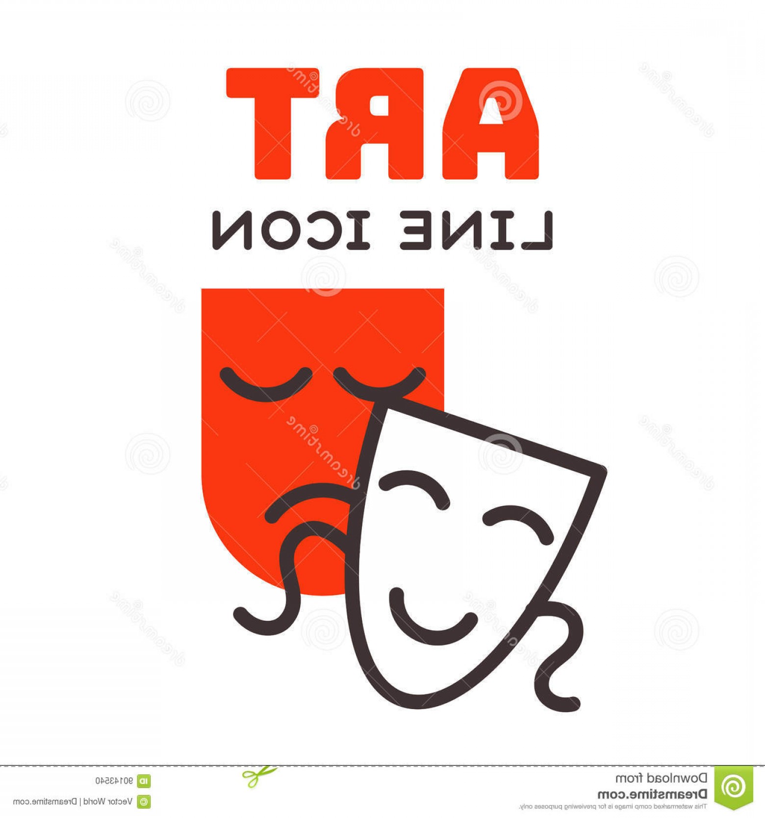 1560x1668 Stock Illustration Comedy Tragedy Theatrical Masks Comedy Symbol