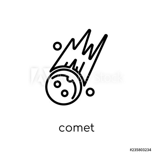 500x500 Comet Icon From Astronomy Collection