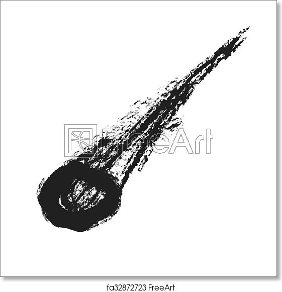 561x581 Free Art Print Of Flying Comet Icon, Vector Design Flying Comet