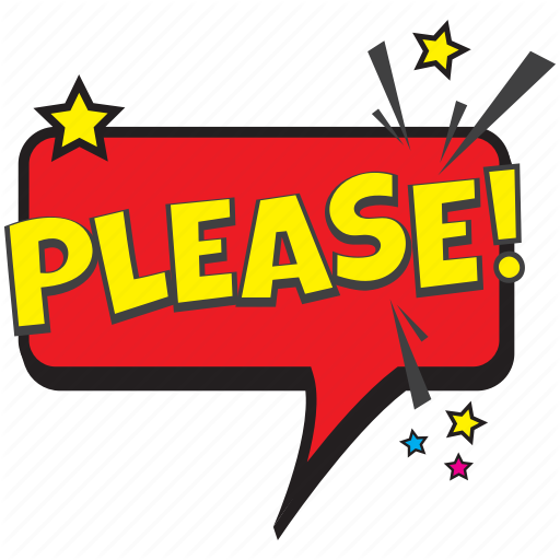 512x512 Please, Please Bubble, Please Comic Icon, Please Pop Art, Please