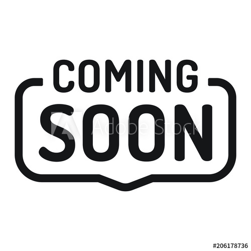 500x500 Coming Soon Badge, Icon Flat Vector Illustration On White
