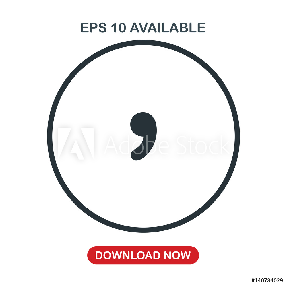 1000x1000 Photo Art Print Comma Icon Vector Europosters