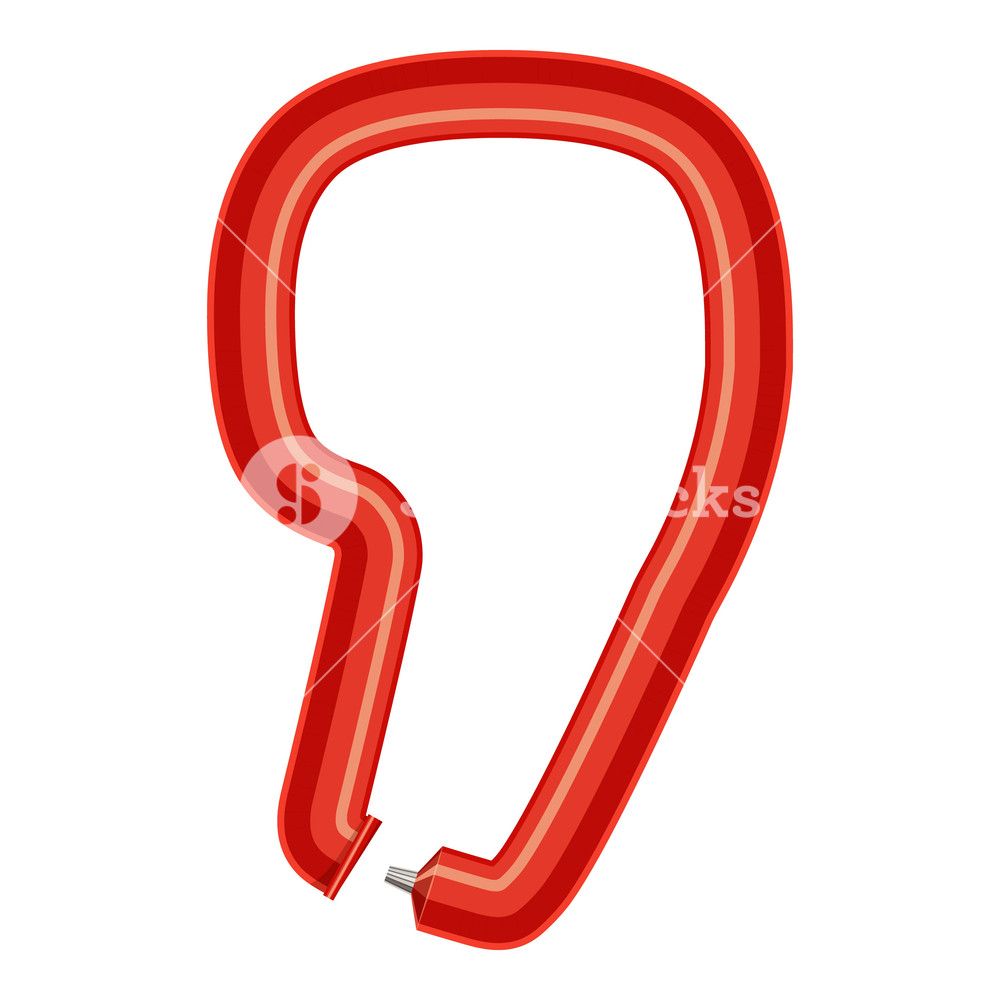 1000x1000 Sign Comma Plastic Tube Icon Cartoon Illustration Of Sign Comma