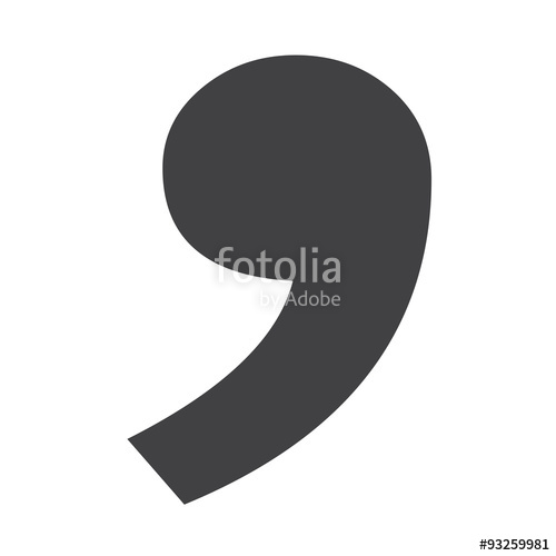 500x500 Comma Icon Stock Image And Royalty Free Vector On Fotolia