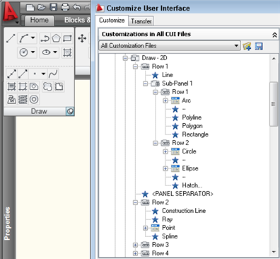 Tutorial Add A Button To The Ribbon In Autocad 396x366 Tutorial Add A Button To The Ribbon In Autocad