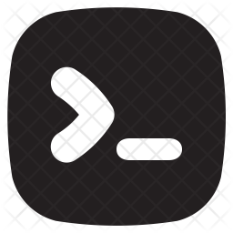 256x256 Command Line Icon Of Glyph Style