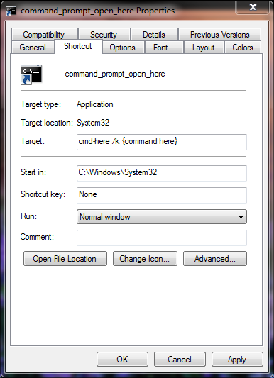 386x533 Windows Opening Command Prompt With Shortcut Icon In Directory
