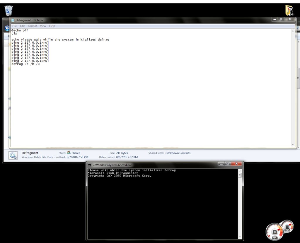 1024x830 How To Make A Command Prompt Defragmenter In Windows!!