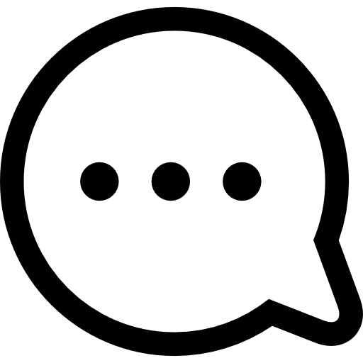 Comment Bubble Of Circular Shape With Dots For Interface Icons 512x512 Comment Bubble Of Circular Shape With Dots For Interface Icons