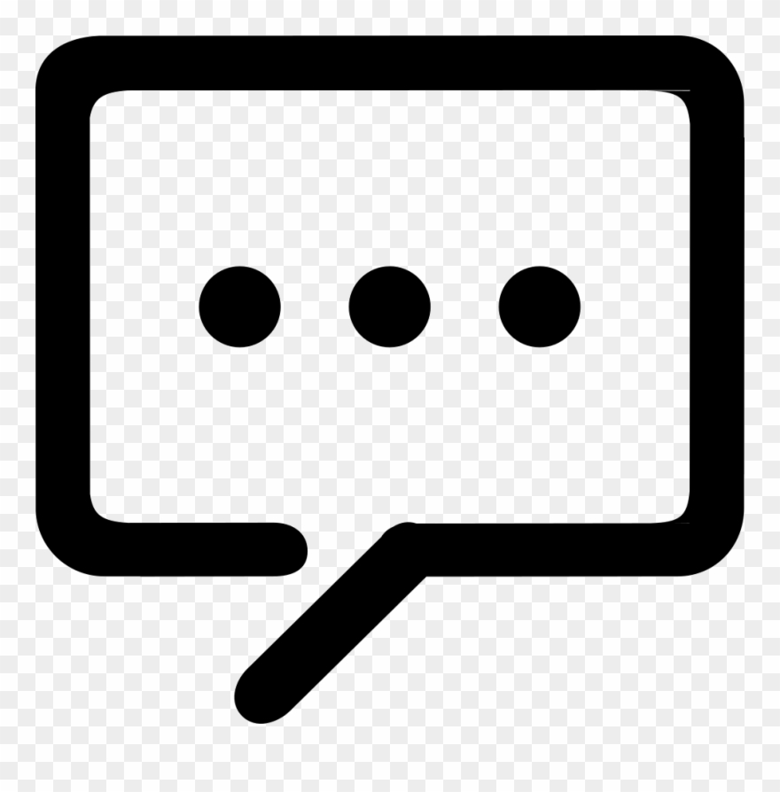 880x894 Black Comments Icon