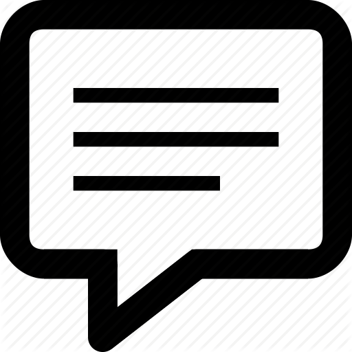 512x512 Chat, Comment, Lines, Message, Speech, Square, Talk Icon