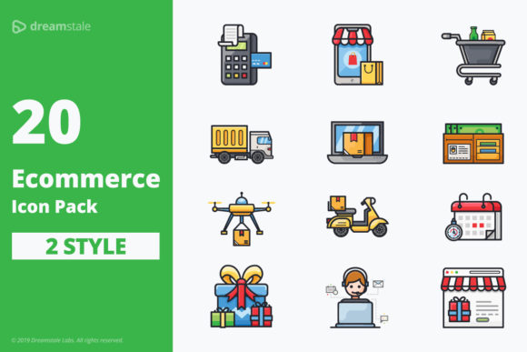 580x387 E Commerce Icon Pack Graphic