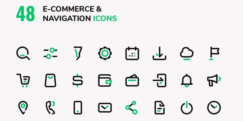 1000x500 Latest Free E Commerce Icon Sets Css Author