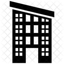 256x256 Commercial Building Icon Of Glyph Style