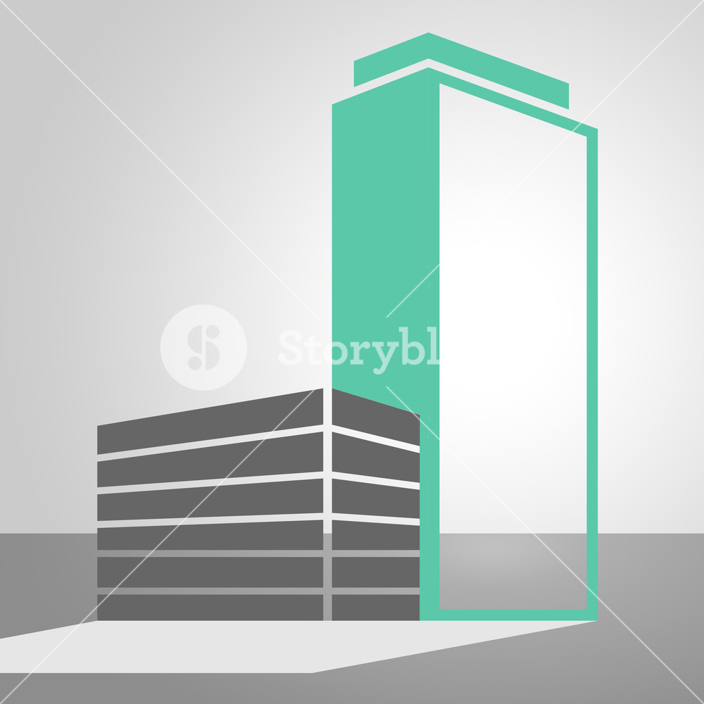 1000x1000 Office Buildings Icon Meaning City Illustration Royalty Free