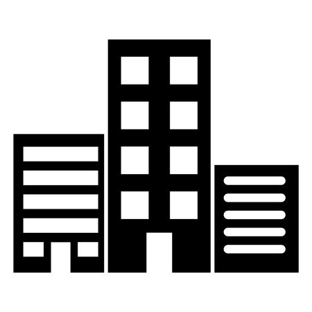 450x450 Vector Illustration Of Multistory Commercial Building Icon