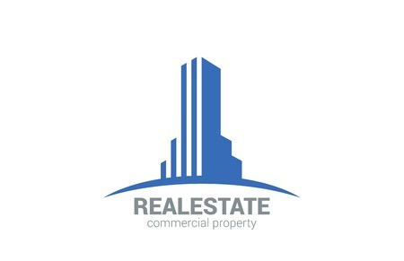 450x291 Commercial Property Real Estate Vector Logo Design Template Realty